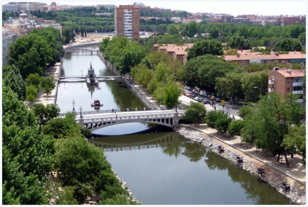 Utsikt över Madrid från el teleférico