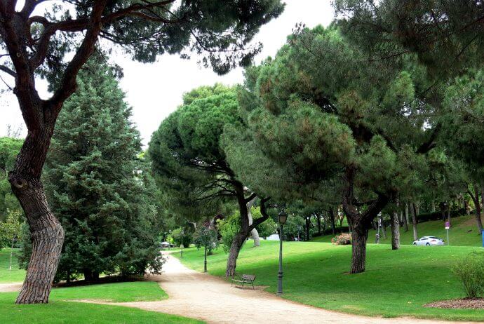 Parque del oeste i Madrid